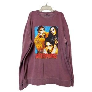 Waterparks Band Sweatshirt Crew Neck Pullover Rock Emo Punk Pop Mauve Pink Sz XL